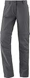 Schöffel Damen Pants Ascona Zip Off, leichte und komfortable Damen Hose mit optimaler Passform, flexible Outdoor Hose für Frauen, asphalt, 42