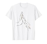 Pfote Menschenhand Hundeliebhaber Hundebesitzer Hund Hunde T-Shirt