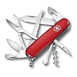 Victorinox Schweizer Taschenmesser Huntsman, Multitool, Swiss Army Knife mit 15 Funktionen, Klinge, Korkenzieher, Dosenöffner