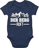 Baby Body Junge Mädchen - Sport & Bewegung - Der Berg ruft - 3/6 Monate - Navy Blau - strampler kurzarm mountains are calling bodys der. babybodies der+berg+ruft boddy bergmotiv buddy boddys