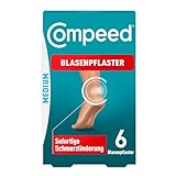 Compeed Blasenpflaster Medium - Hydrokolloid-Pflaster gegen Blasen an den Fersen, 6er Pack