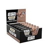 ESN Designer Bar Box, Hazelnut Nougat, 12 x 45 g, der ideale Snack mit bis zu 14 g Protein pro Riegel, geprüfte Qualität - made in Germany