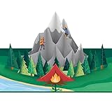 papercrush® Pop-Up Karte Klettern am Berg - 3D Geburtstagskarte mit Bergen & Kletterern, Glückwunschkarte oder Geldgeschenk für Bergsteiger, Gutschein für Bouldern oder Kletterpark