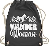 Shirtracer - Turnbeutel Rucksack - Wander Woman