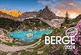Berge 2024: Großer Foto-Wandkalender mit grandiosen Bergpanoramen. Ferweh Edition mit Jahres-Wandplaner. PhotoArt Panorama Querformat: 58x39 cm.