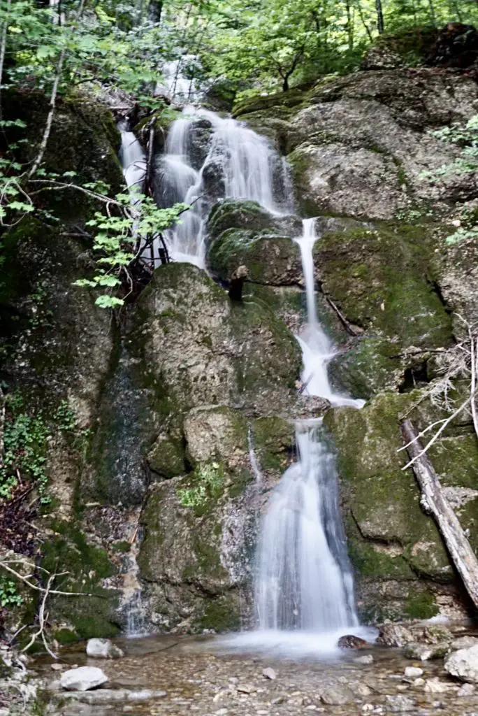 Wasserfall auf der Wanderung in Balderschwang