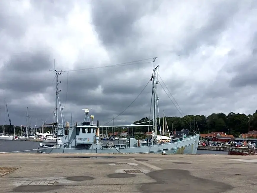 Hafen in Mariager in Dänemark