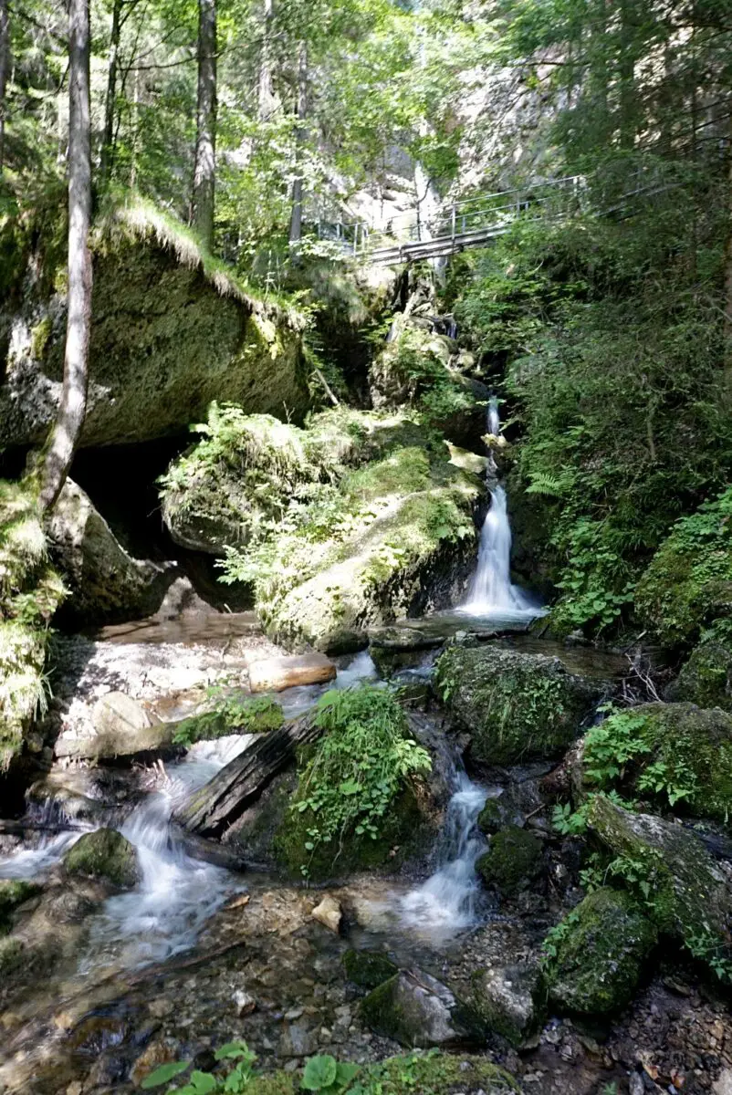 Der Hinanger Wasserfall - in Sonthofen eine beliebte Wanderung