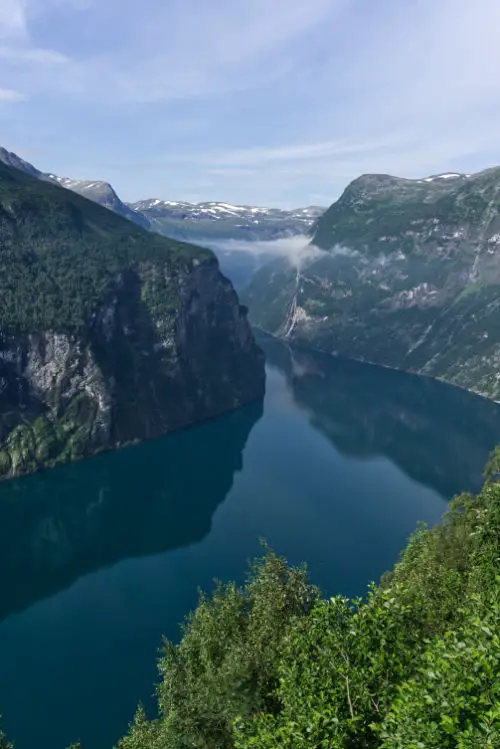 Geriangerfjord Sehenswürdigkeiten Wasserfall Sieben Schwestern
