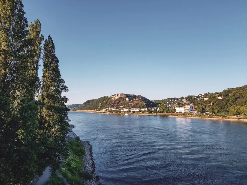Blick auf Koblenz - eine schöne Stadt in Rheinland-Pfalz
