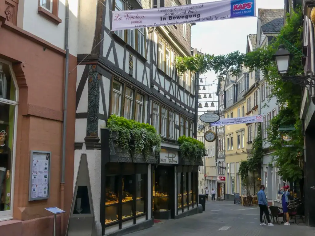 Innenstadt in der schönen Stadt Wetzlar in Hessen