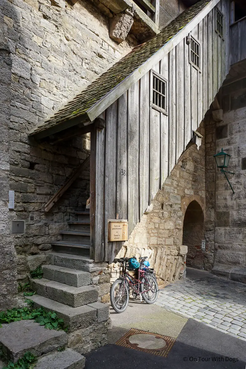 Rothenburg ob der Tauber Sehenswürdigkeiten: Stadtmaueraufgang